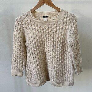 J.Crew Chainlink Cable Sweater
